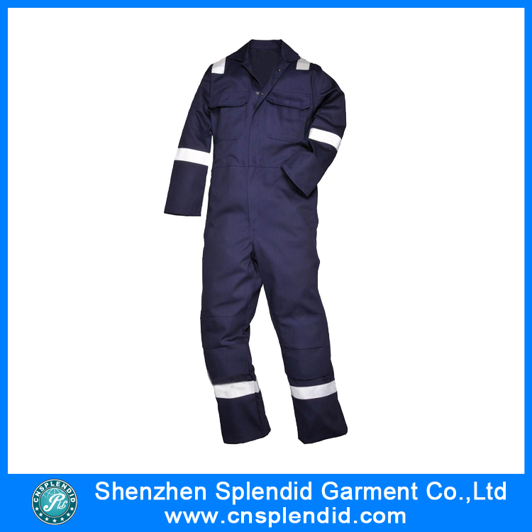 Guangdong Work Uniform Design Navy Blue Anti-Static Coveralls