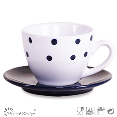 3oz Ceramic Cup and Saucer