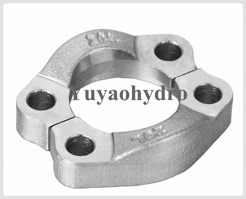 SAE Single Flanges Screw in BSPP Threaded Counterflange Block Code