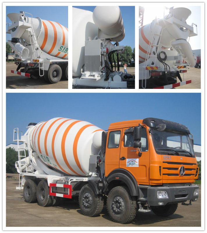 8cbm Cement Mixer Truck Beiben Heavy Duty 9cbm Concrete Mixer Truck