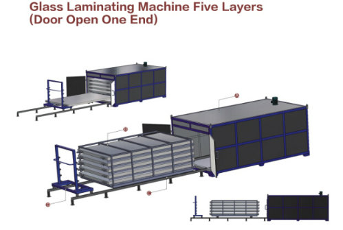 5 Layers Glass Laminating Furnace Machine