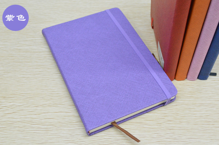 Custom 2016 Agenda Diary, Cheap A5 PU Leather Notebook with Elastic Band