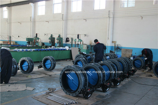 Class150 Double Flange Butterfly Valve with Painting Disc (D41X-10/16)