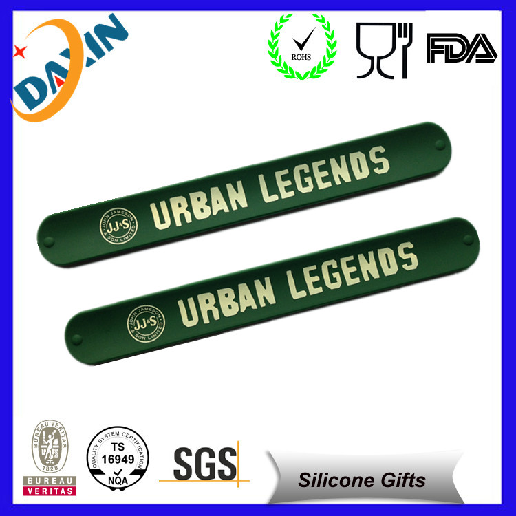 New Style Promotional Gifts Cheap Custom Silicone Slap Bracelet