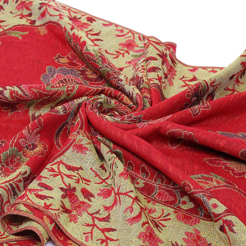 Fashion Turkey Ethnic Style Jacquard 100% Polyester Scarf