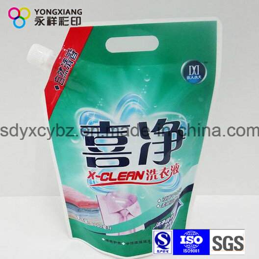 Size Customized Stand up Liquid Spout Bag for Laundry Detergent