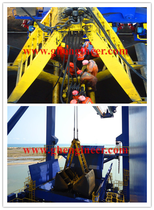 2000tph Grab Ship Unloader for Unloading 200000dwt Vessel