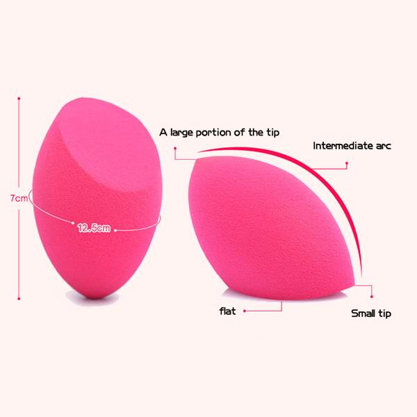 Olive Cut Shape Non-Latex Makeup Sponge