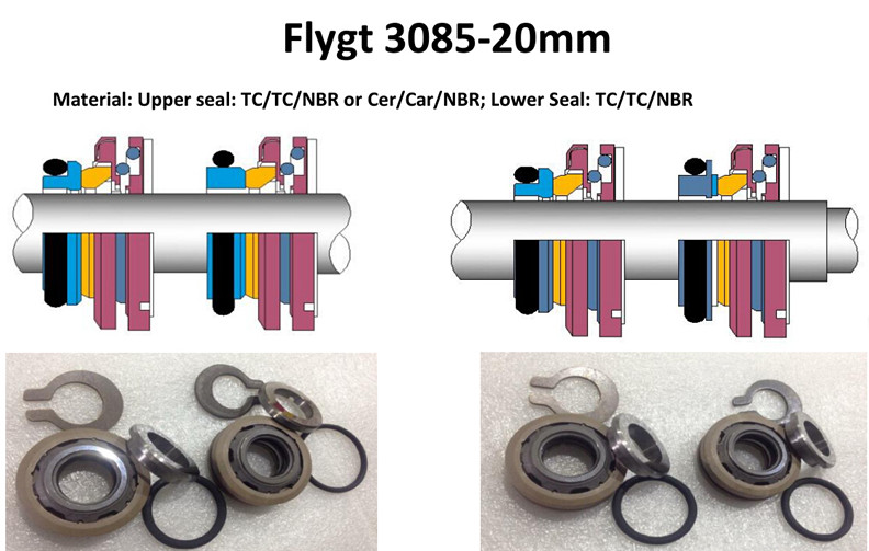 Mechanical Seal Flygt Pumps Seal 3085