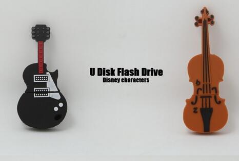 Music Mini Guitar Shaped USB Flash Drive Promotional Gift Flash Memory Stick