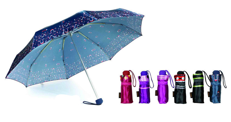 Print Satin 3 Fold Open&Close Umbrellas (YS-3FD22083970R)