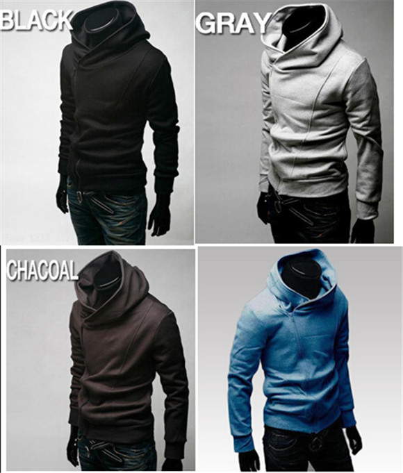 Fashion Designed Polyester Winter Collared Zip Sweater