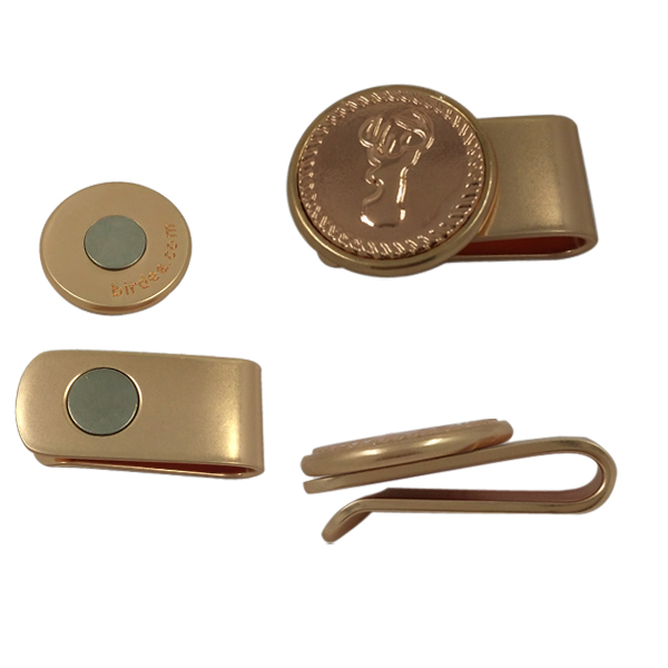 High Quality Brass Metal Golf Hat Clips with Magnets