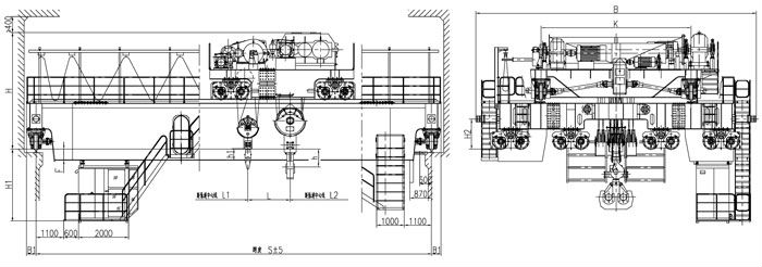 Qd Type Hot Sale Double Girder Overhead Crane with Best Quality