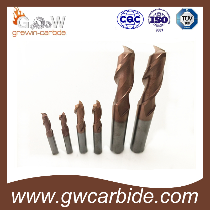 Solid Carbide Flat Ball Nose End Mill Cutter