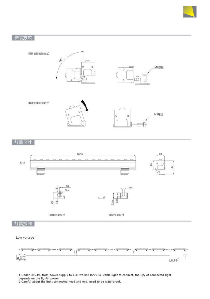 New Model LED Linear Light 12W Structure Waterproof LED Light