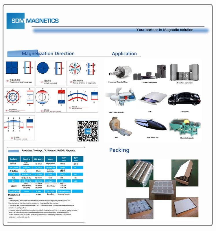 Manufacture Customized Super Strong High Quality Large Magnets for Sale