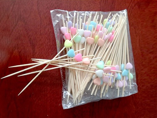 Colorful Bamboo Beaded Skewers for Party