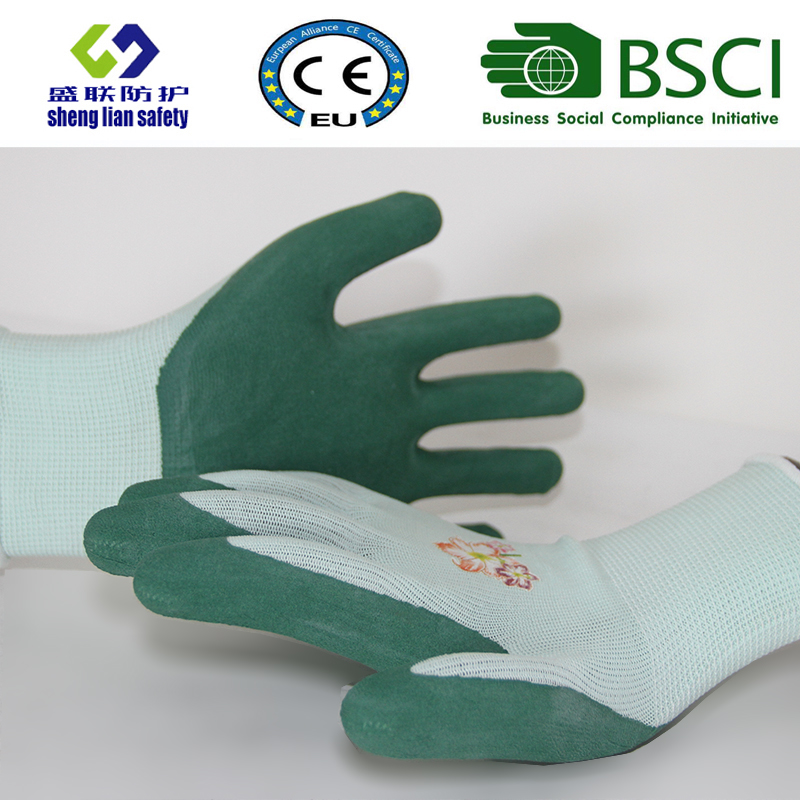 Glove Foam Latex Coated Gardening Working Gloves