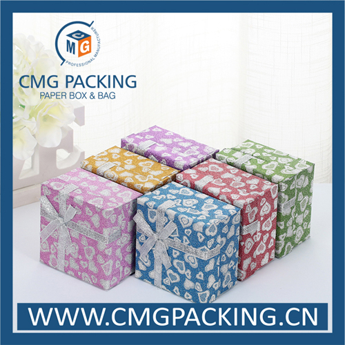 Shiny Glitter Paper Jewelry Box (CMG-MAY-005)