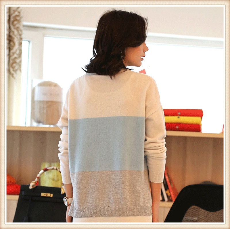 100% Mongolian Cashmere Women Long Sleeve Pullover Sweater