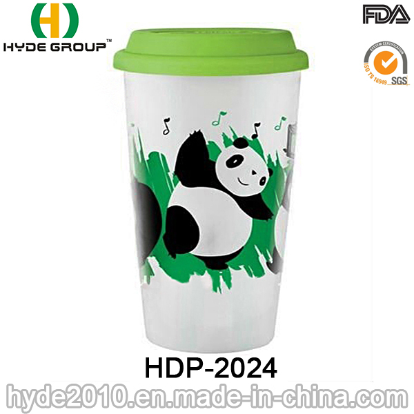 Insulated Double Wall Plastic Cup for Hot Coffee (HDP-2024)