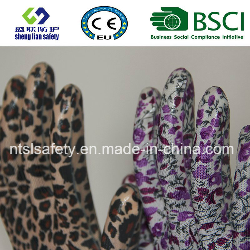 Nitrile Coated Garden Glove Safety Glove