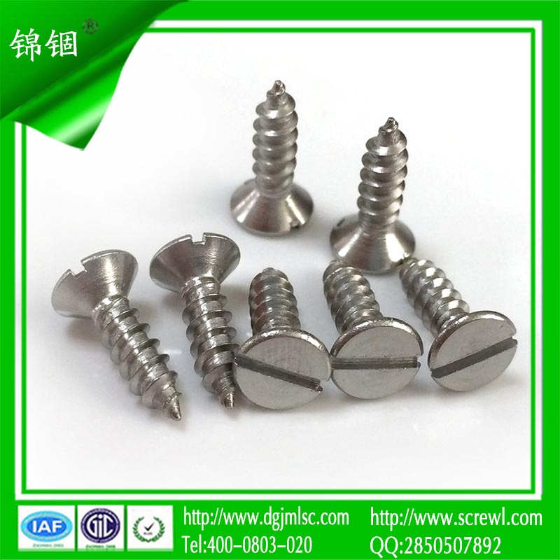 Widely Used Slotted Flat Head Self Tapping Screw