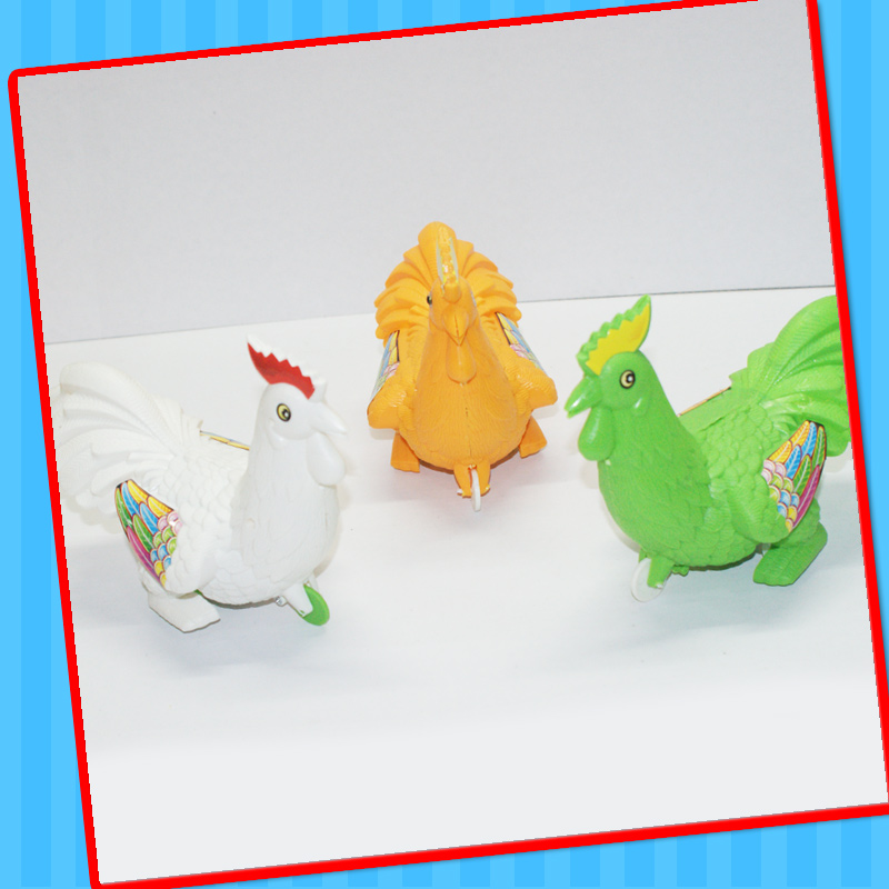 Push Rooster Chook Chicken Toy with Sweet Candy