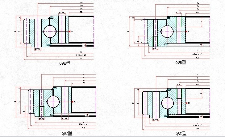 Detailed Information for Ball Slewing Bearing (QW. 1800.40)