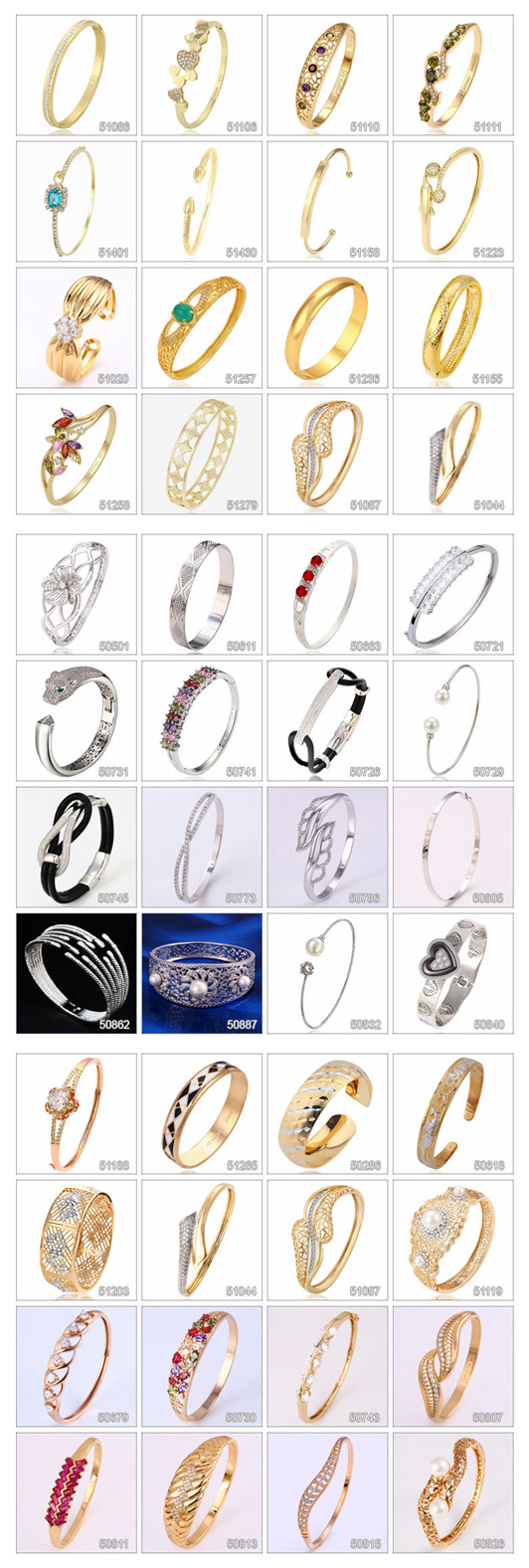 51547 Fashion Simple High Quality Stainless Steel Jewelry Bangle for Women