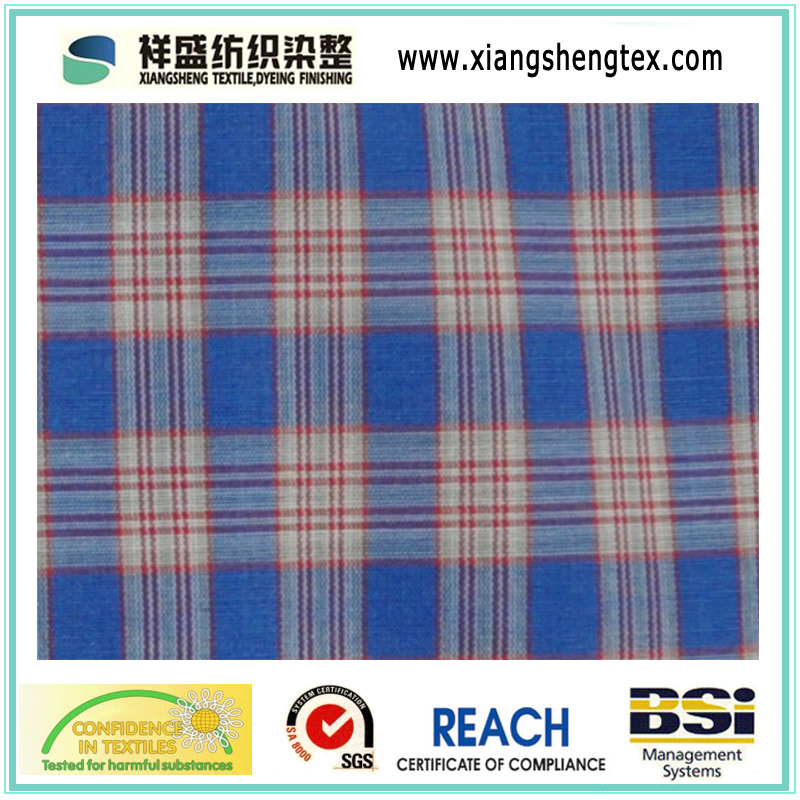 Yarn Dyed Silk-Cotton Paj /Silk Check /Cotton Check Fabric