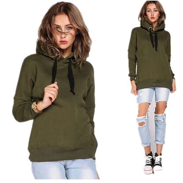 Autumn Winter Women Casual Jacket Thick Warm Pullover Hoodies