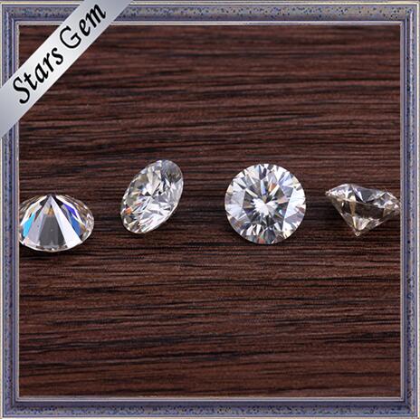 Round Shape 5mm Brilliant White Synthetic Moissanite Diamond for Fashion Gold Jewelry