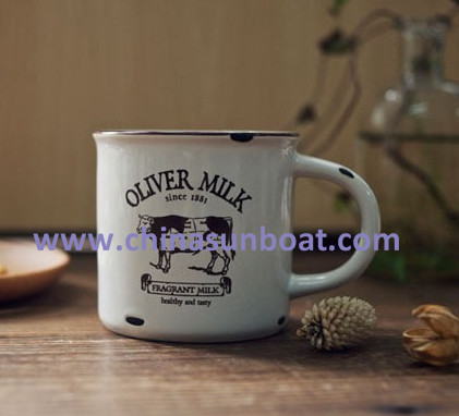 Sunboat Zakka Retro Creative Imitation Enamel Cup Coffee Cup / Mug Wholesale Nostalgic Tableware