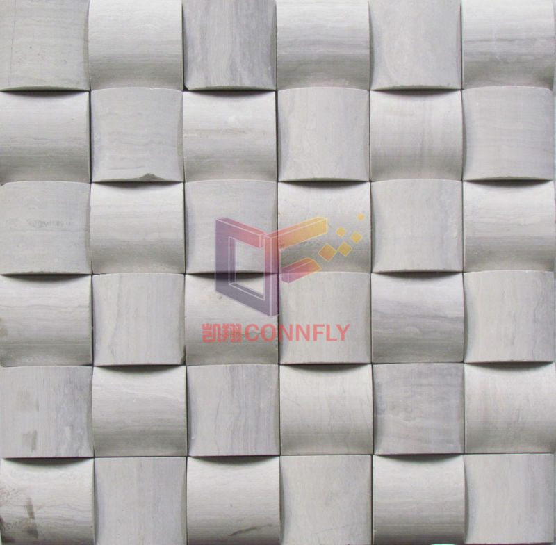 White Stone Wall Decoration Marble Mosaic (CFS897)