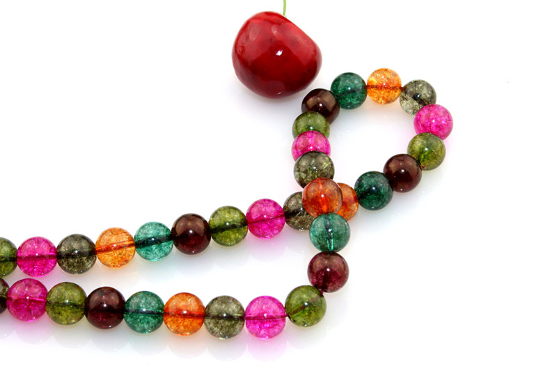 Synthetic Mixed Color Watermelon Quartz Size 6 8 10 12mm Wholesale Cheap Crystal Beads