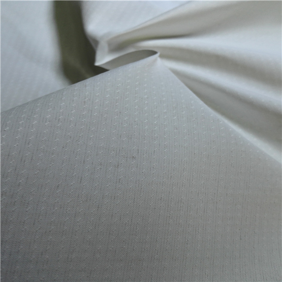 Water & Wind-Resistant Anti-Static Sportswear Woven Peach Skin 100% Dotted Jacquard Polyester Fabric Grey Fabric Grey Cloth (E084FD)