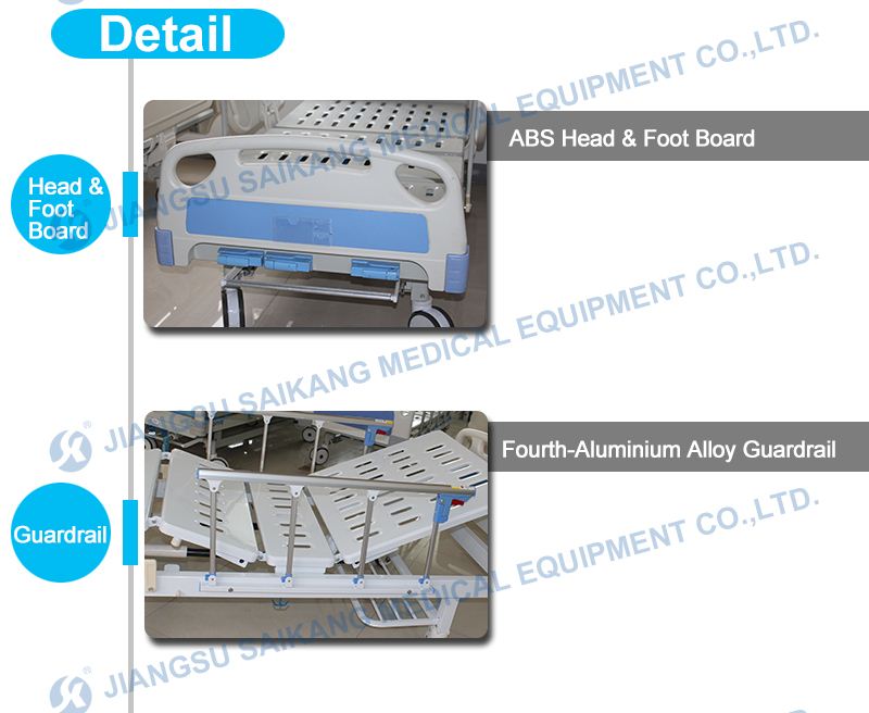 Adjustable Hydraulic Manual Hospital Bed (CE&FDA)