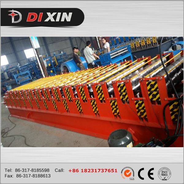 Steel Structure Hotel Building Galvanized Roofing Sheet Roll Forming Machine