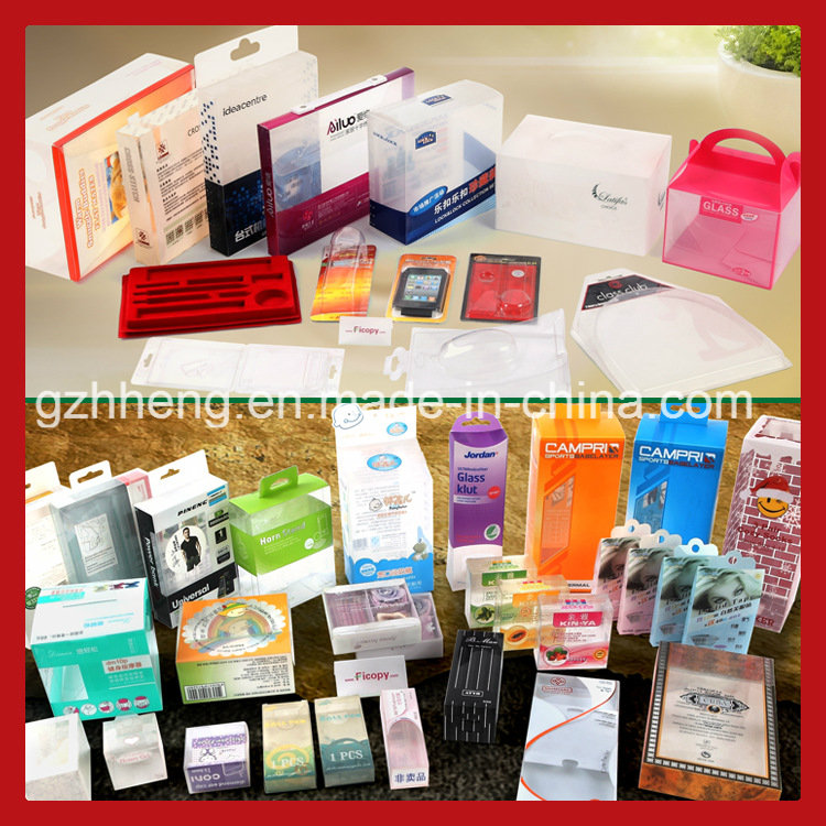 Customized Plastic PVC/PET/PP baby bottle packing box (folding package)