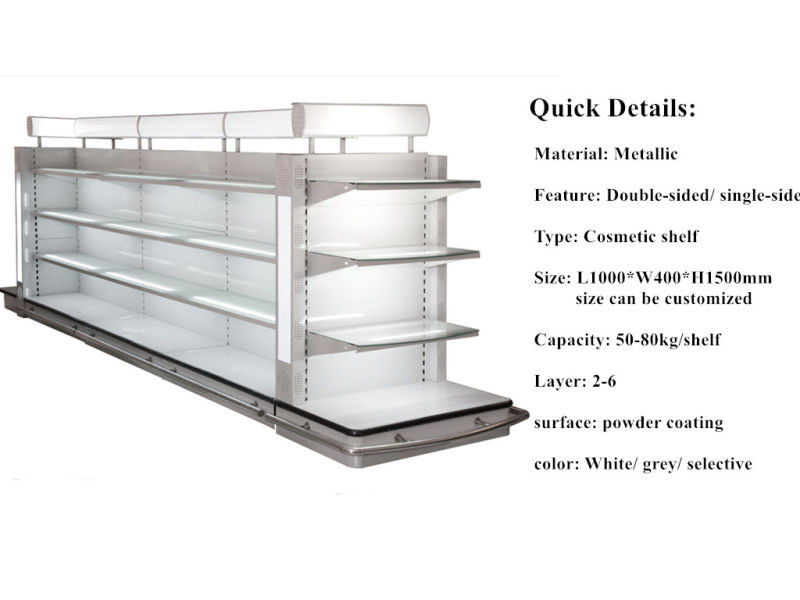 Metal Retail Cosmetic Shelf/ Metal Supermaket Shelf