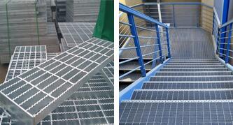 Galvanized Serrated Steel Step Grating