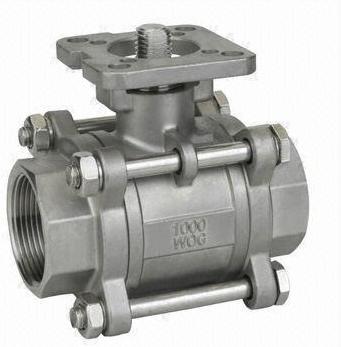 1-PC Ball Valve with Mounting Pad