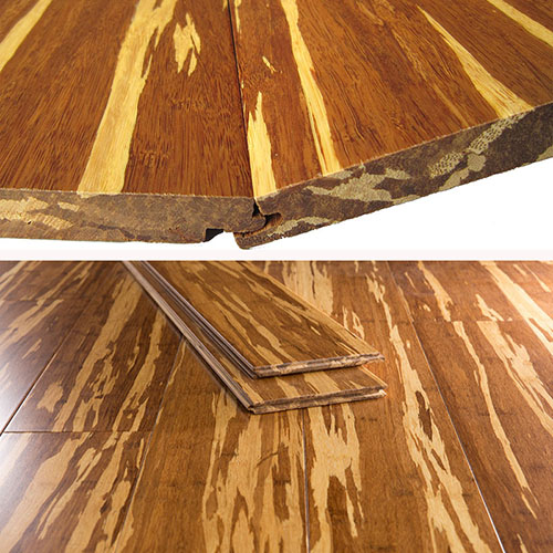 Tiger Strand Woven Bamboo Flooring UV Lacquer