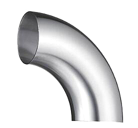 Polished Sanitary Stainless Steel Pipe Fitting Butt Welded Elbow