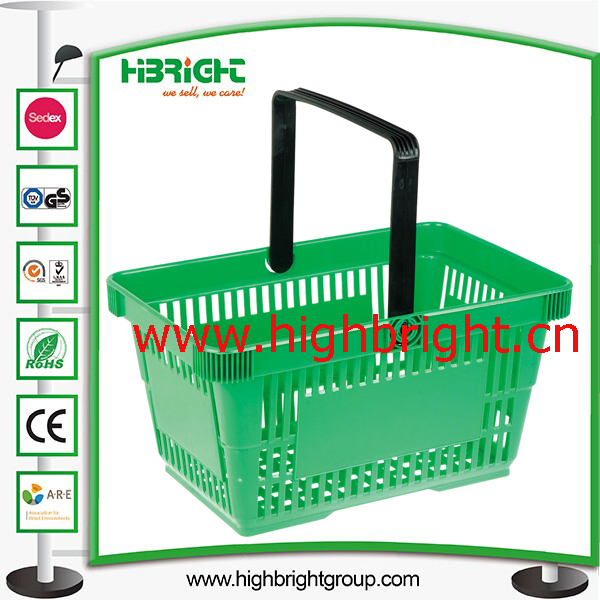 100% New PP Plastic Hand Shopping Basket