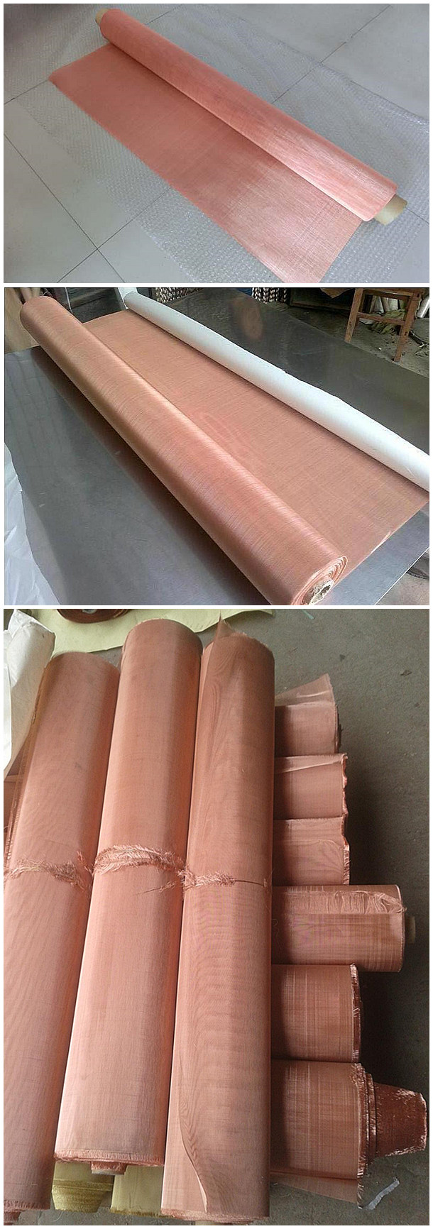 China Manufacturer Copper Wire Mesh for Shielding