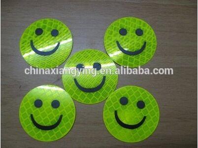 Lovely Reflective Sticker, Cheap Custom Sticker, Custom Smile Face Stickers