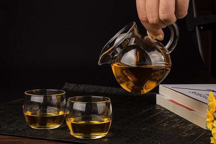 Heat Resistance Glass Tea Divider Mini Tea Pot